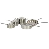 American Kitchen AK-710 Tri-Ply Stainless Steel Cookware Set