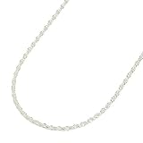 新宿銀の蔵 シルバー925 あずきチェーン 幅1.3mm 長さ38cm～45cm (38cm) /ネックレスチェーン/鎖/シルバーアクセサリー/