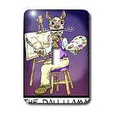 Wall Plates: Londons Times Funny Animals Cartoons - Salvador Dali Lama - Light Switch Covers - single toggle switch
