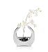 (03853436) Artificial Orchid in Circular Mirror Vase in Household & Kitchen