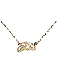 Name Necklaces Ellie - Personalized Necklace Gold Plated 18K, Belcher Chain, 2mm Thick