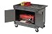 Mobile Tool Cabinet Cart & Work Center With Tray Top Shelf 5 Rubber Casters