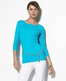 Lauren Ralph Lauren - Lauren by Ralph Lauren Boatneck Tunic with Chain Belt