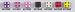 16mm d6 Square Cornered Opaque Dice, Pink w/Black