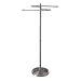 Gatco 1506 Floor Standing S Style Towel Holder, Satin Nickel