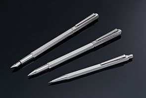 Caran d' Ache Ecridor Chevron Rhodium Ballpoint Pen - Chevron Pattern 890.286 On Sale