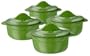 Calphalon Enamel Cast Iron Mini Soup Pots, Chive Green