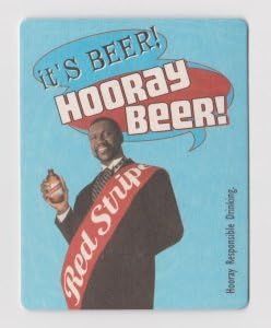 Red Stripe Jamaican Lager - Paperboard Coasters - Set of 4 - It's Beer! Hooray Beer!