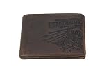 Animal Mens Brown Leather Wallet - Graffiti