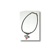 University of Texas Longhorns - Pewter ArchLogo Bracelet w/Leather Band