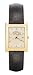 BALTIMORE RAVENS MEN'S GOLD RECT DRESS WATCH W/LTHR STRP