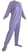 Big Feet Pajama Co. Lavender (308) Jersey Knit Footed Pajamas w/ Drop Seat