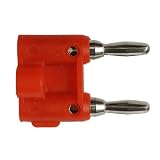 HOSA DUAL "BANANA" PLUG, 2 pcs. ( 1 red, 1 black)