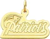 14K Gold NFL New England Patriots Logo Charm