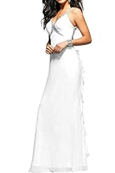 Sheath  Chiffon Evening Dress/Prom Dress  With Ruffles