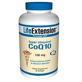 Life Extension Super Ubiquinol Coq10 100 Mg Softgel, 60-Count