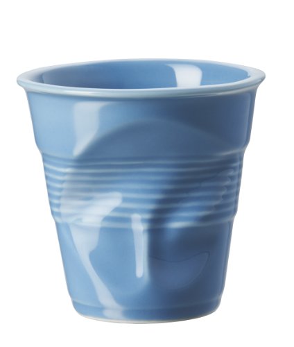 Revol 646153 Froisses Cappuccino Crumple Tumbler,  Horizon Blue