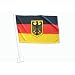 Autofahne Deutschland mit Bundesadler stabil