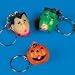 12 Halloween Light Up Character Key Chains