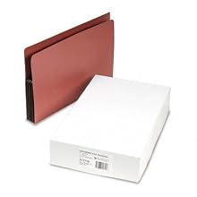 S J Paper S11710 Full End Tab Expanding File Pockets, Legal Size, 4" Expansion, 10/box