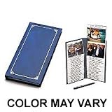 Pioneer - Pioneer Embroidered Patch Faux Suede Photo Album, Random Designer Style Color Covers with Frame on front cover, Holds 100 4" x 6" Photos, 1 Per Page.