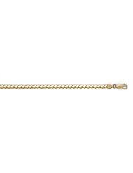 CleverEves 14Kt Yellow Gold Oval Curb 3.7mm Bracelet