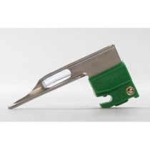 Sun-med Greenline/d Disposable Stainless Miller Laryngoscope Blades Miller #2 - Quantity 3
