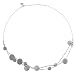 Sterling Silver Multi-Strand Disc Necklace