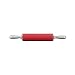 Sil-Pin Silicone Rolling Pin with Zinc Handles, Red