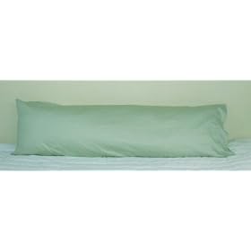 Body Pillow Pillowcase 100% Cotton, 300 Thread Count Color: Sage Green