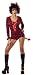 Women Medium (6-8) She Devil/Cupid Costume Jumpsuit