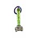 Dwyer Flotect Series V6 Mini-Size Flow Switch, Brass Upper and Lower Housing, SPDT Snap Switch, 1/2" NPT Process Connection, Brass Tee