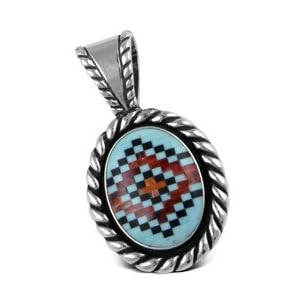 Multi - Inlay Pendant
