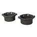 BIA Cordon Bleu Wavy 16-Ounce Round Souffles, Set of 2, Espresso