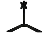 Adjustable Tilting Single Desk Mount Bracket for LCD LED (Max 33lbs, 13~23inch) - Black