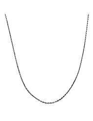 10 Karat White Gold Diamond-Cut Cable Chain (0.7 mm Thick, 18 inch)