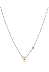 Shy by SE Diamond Bezel Clover Necklace