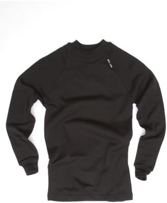 Ussen Kid's 1 Pack Crew Neck Winter Thermal Long Sleeved T-Shirt 3-5 Years Black