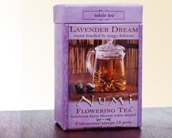 NUMI FLOWERING TEA LAVENDER DREAM - WHITE TEA (6 BLOSSOMS) by Chamomile Dream Teas