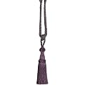 Single Tassel Tieback Pair - Grape (24")