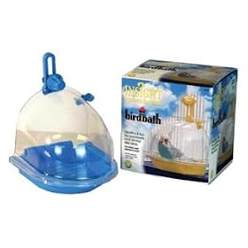 JW Pet Company Insight Birdbath 6in x 5in for Sm to Med Cages Assorted Colors