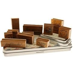 Vintage Postal Marks Rubber Stamp Set By Cavallini & Co.