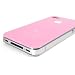 Stylische Kunststoffh�lle f�r Ihr Apple Iphone 4 / 4S in pink / H�lle / Backcase Cover rosa mit Rahmen aus Kunststoff transparent / Apple Logo / Design Schutzh�lle / Etui rosa - transparent von der Marke Incutex