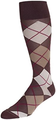Rejuva 15-20 mmHg Graduated Compression Socks, Argyle Pattern, Men/Women