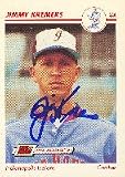Jimmy Kremers, Indianapolis Indianas - Expos Affiliate, 1991 Line Drive Pre-Rookie Autographed Card