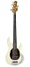 Ernie Ball Music Man Classic Collection StingRay 5 String Bass - Single Humbucker Classic White Finished Birdseye Maple Neck Shell Pickguard