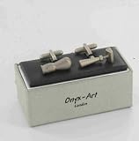 Onyx Art Designer Mens Cufflinks - Shaving Design