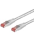 CAT6 Netzwerkkabel, (lose Ware), 2xRJ45 St., PIMF + geflechtgeschirmt CAT 6-700 SSTP PIMF TRANSPARENT 7m