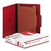 Office Products : UNIVERSAL PRODUCTS / UNV10203 / Pressboard Classification Folders, Letter, 4-Section, Ruby Red, 10/bx / Sold as 1 BX