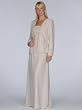 Champagne Formal Evening Dress with Jacket - Mother of Bride & Groom, Wedding, Party, MOB Gown by Sean Collection (7257)